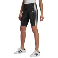 Adidas Originals Women’s Animal-Print Biker Shorts, Black, X-Small
