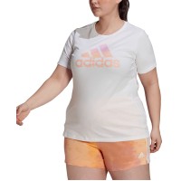 Adidas Plus Size Women’s Badge of Sport Logo T-Shirt, White, 1X