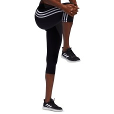 Adidas Women’s Believe This High-Waist Cropped Leggings, Black/White, Small