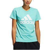 Adidas Women’s Cotton Badge of Sport T-Shirt, Green,Small