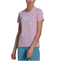 Adidas Womens Cotton Graphic T-Shirt, Lilac, X-Small