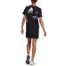  Women’s Cotton Logo T-Shirt Dress, Black, Small