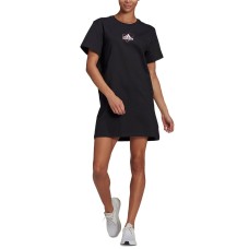 Adidas Women’s Cotton Logo T-Shirt Dress, Black, Small