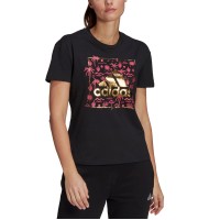Adidas Women’s Cotton Logo-Graphic T-Shirt, Black, X-Small