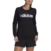 Adidas Women’s Crew Neck Long Sleeve Sweatshirt, Black, X-Small