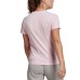  Women’s Essentials Cotton Linear Logo T-Shirt,Pink, Medium
