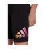  Womens Essentials Gradient-Logo Bike Shorts, Black, X-Small