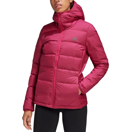  Women’s Helionic Down Puffer Jacket, Pink, Large