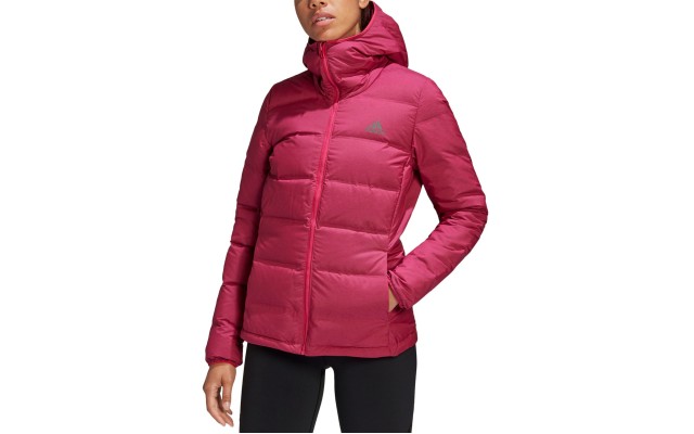  Women’s Helionic Down Puffer Jacket, Pink, Large
