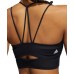 Women’s Longline Yoga Low Impact Sports Bra, Black, Large