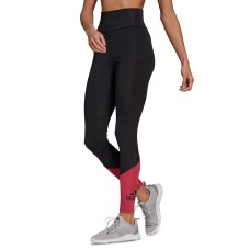 Adidas Womens Mesh-Panel Full Length Leggings, Black, Medium