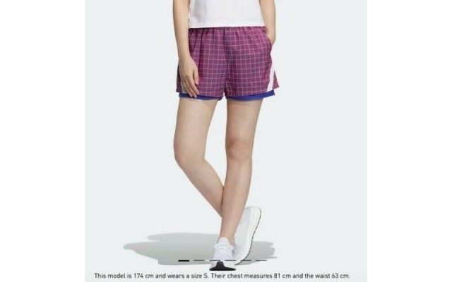  Women’s PrimeBlue Plaid Ripstop Shorts, Small, Purple