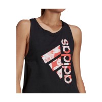 Adidas Women’s Printed Graphic Tank Top, Black, Small