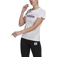 Adidas Women’s Printed Logo T-Shirt, White, Medium