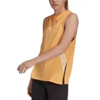 Adidas Women’s Sleeveless Logo Tank Top, Orange, Small