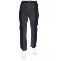 Almost Famous Juniors’ Two-Tone High-Rise Dad Jeans