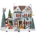 Animated  Holiday House with Lights and Music, 8 Classic Holiday Songs