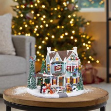 Animated Disney Holiday House with Lights and Music, 8 Classic Holiday Songs