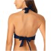  Halter Bikini Top Women’s Swimsuit, Navy, X-Small