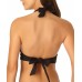  Halter Bikini Top Women’s Swimsuit, X-Small, Black