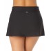  Slit Swim Skirt Women’s Swimsuit, Black, X-Small
