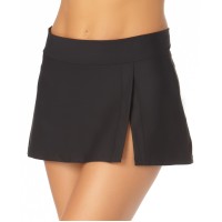 Anne Cole Slit Swim Skirt Women’s Swimsuit, Black, X-Small