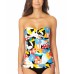  Twisted Tankini Top Women’s Swimsuit, Multi, Large
