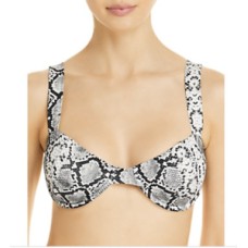 Aqua Swim Snake Print Underwire Bikini Top