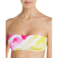Aqua Womens Bandeau Strapless Swim Bikini Bottom, Pink, Large