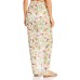  Womens Floral Tassel Sarong Swim Cover-Up, White