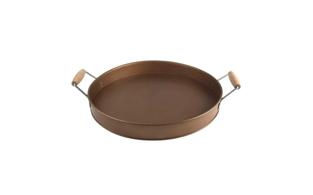  Masonware Party Tray, Antique Copper