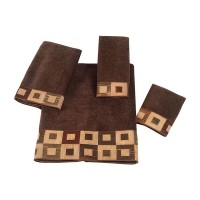 Avanti Precision Cotton Fingertip Towel Bedding, Brown, 11″ x 18″