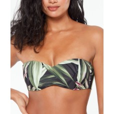Bar III Bandeau Bikini Top, Green, X-Small
