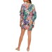  Hidden Jungle Printed Tunic Cover-Up, Medium