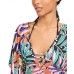  Hidden Jungle Printed Tunic Cover-Up, Medium