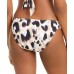  Leopard Printed Hipster Bikini Bottoms, Beige, X-Small