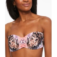 Bar III Mixed Messages Bikini Top, Multi, Small