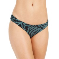 Bar III Womens Animal Print Hipster Swim Bottom, Green, Large