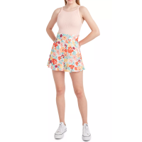 BCBGeneration Floral-Print Ruffled-Hem Shorts