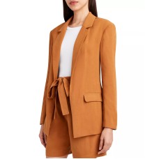 BCBGeneration Woven Boyfriend Blazer, X-Small, Saddle