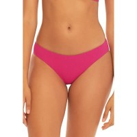 Becca by Rebecca Virtue Fine Line Ribbed Hipster Bikini Bottom, Pink, Pink, Small