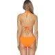  Virtue Women's American Tab Side Hipster Bikini Bottom, Atomic Tangerine, Large