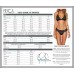  Virtue Women's American Tab Side Hipster Bikini Bottom, Atomic Tangerine, X-Large