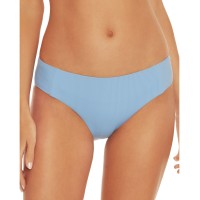 Becca by Rebecca Virtue Women’s American Rib Tab Side Bikini Bottom, Blue, X-Large