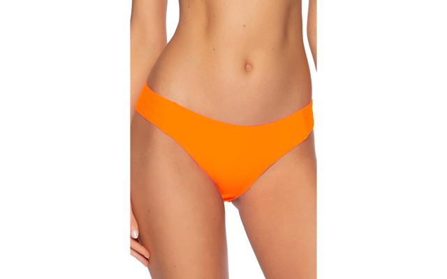  Virtue Women's American Tab Side Hipster Bikini Bottom, Atomic Tangerine, X-Large