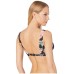 Becca Floral Print Tie-Front Bralette Bikini Top Women’s Swimsuit, Medium, Multi