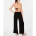 Becca Modern Muse Wrap Cover-Up Pants Women's Swimsuit, Black, Medium