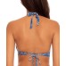  Untamed Reversible Halter Bikini Top, Medium, Multicolor
