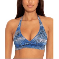 Becca Untamed Reversible Halter Bikini Top, Medium, Multicolor
