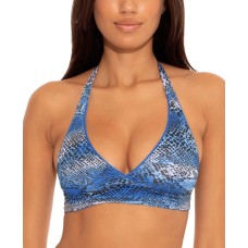 Becca Untamed Reversible Halter Bikini Top, Medium, Multicolor